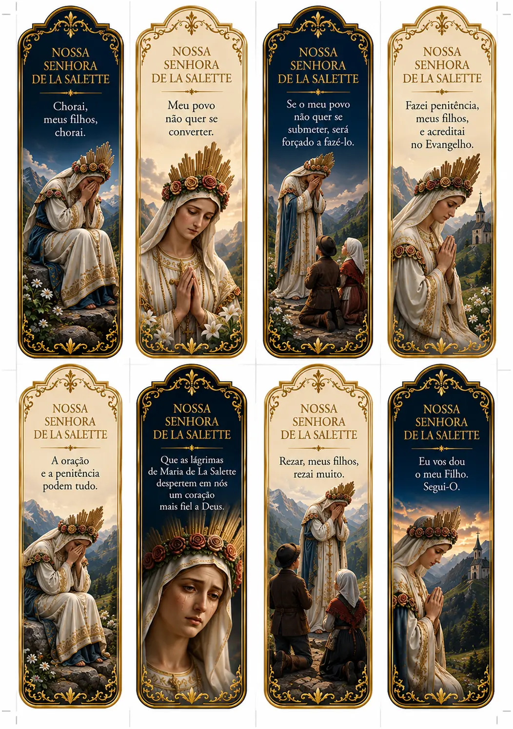 Marcador católico: Nossa Senhora de La Salette