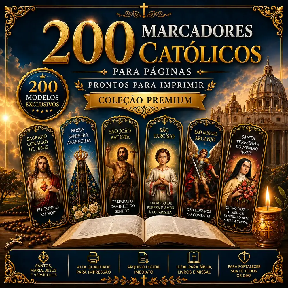 Oferta básica com 200 marcadores católicos