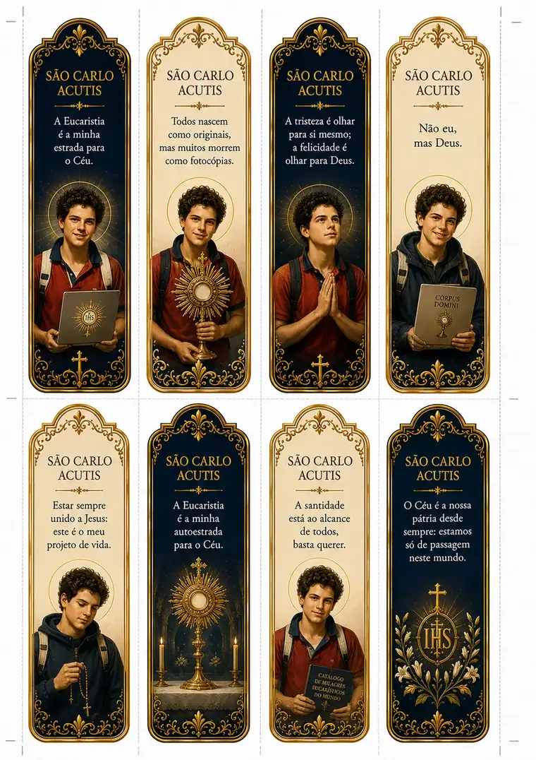 Marcador católico: São Carlo Acutis