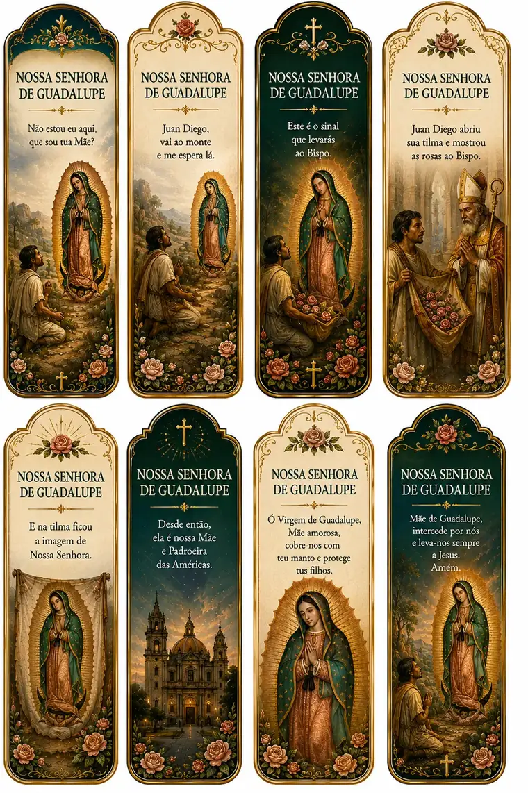 Marcador católico: Nossa Senhora de Guadalupe